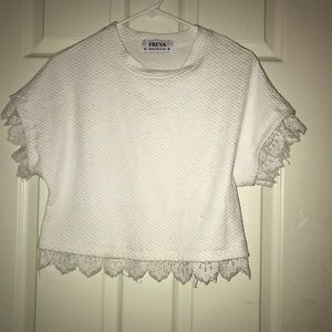 Freya white lace shirt!